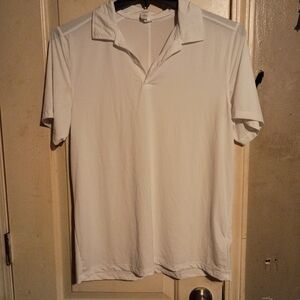 Men's White Polo Shirt - Classic Short Sleeve